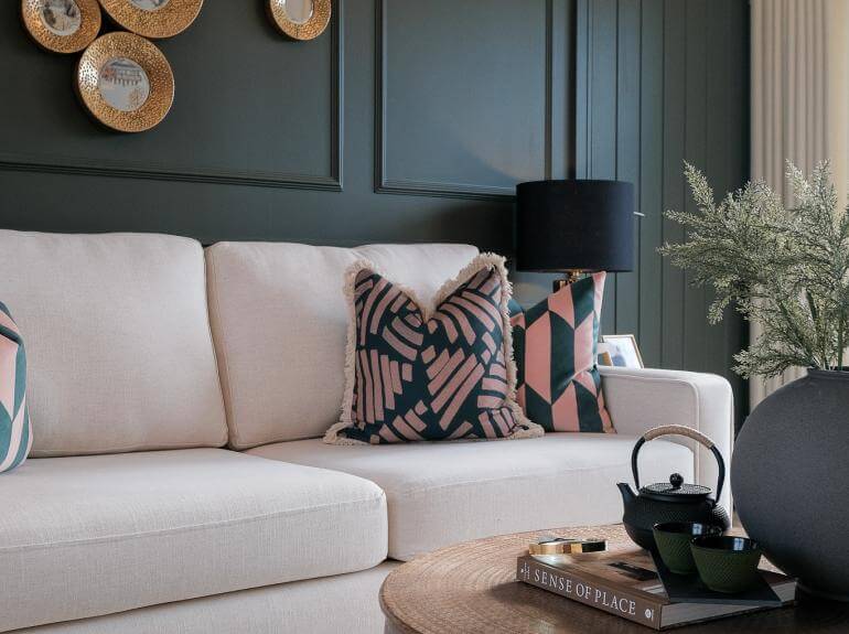 Homes designed by Edward Thomas Interiors with a green base palette.