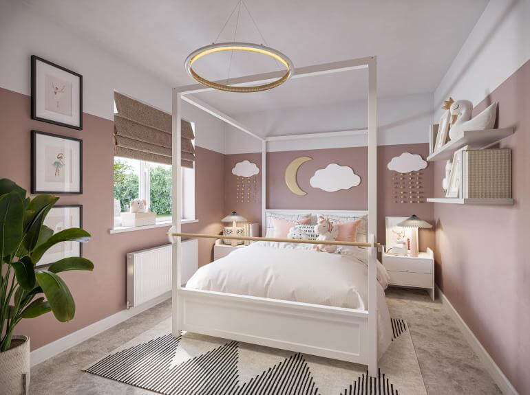 Children's Bedroom Internal CGI for The Spires Show Home