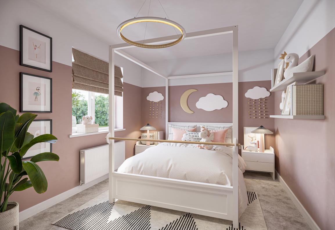 Children's Bedroom Internal CGI for The Spires Show Home
