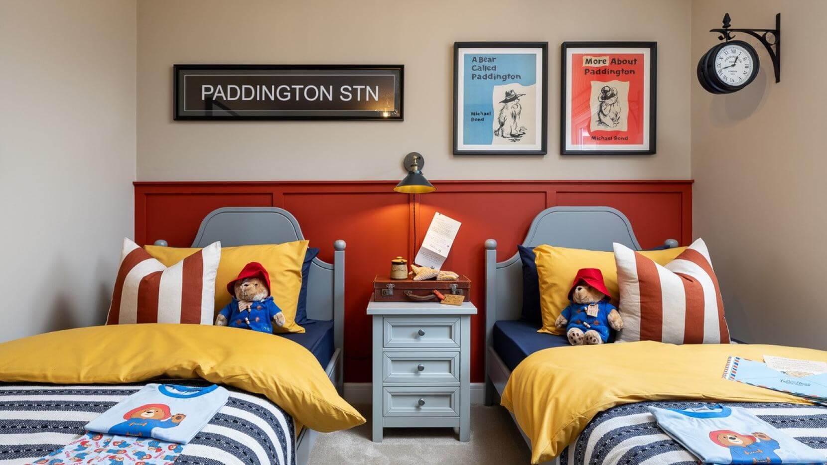 Image of Double Children's Bedroom with a Paddington Theme