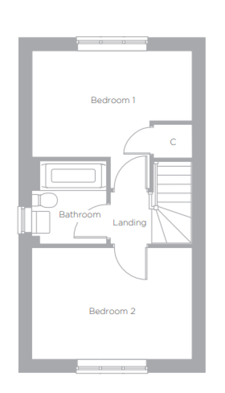 The Hawthorn First Floor Plan