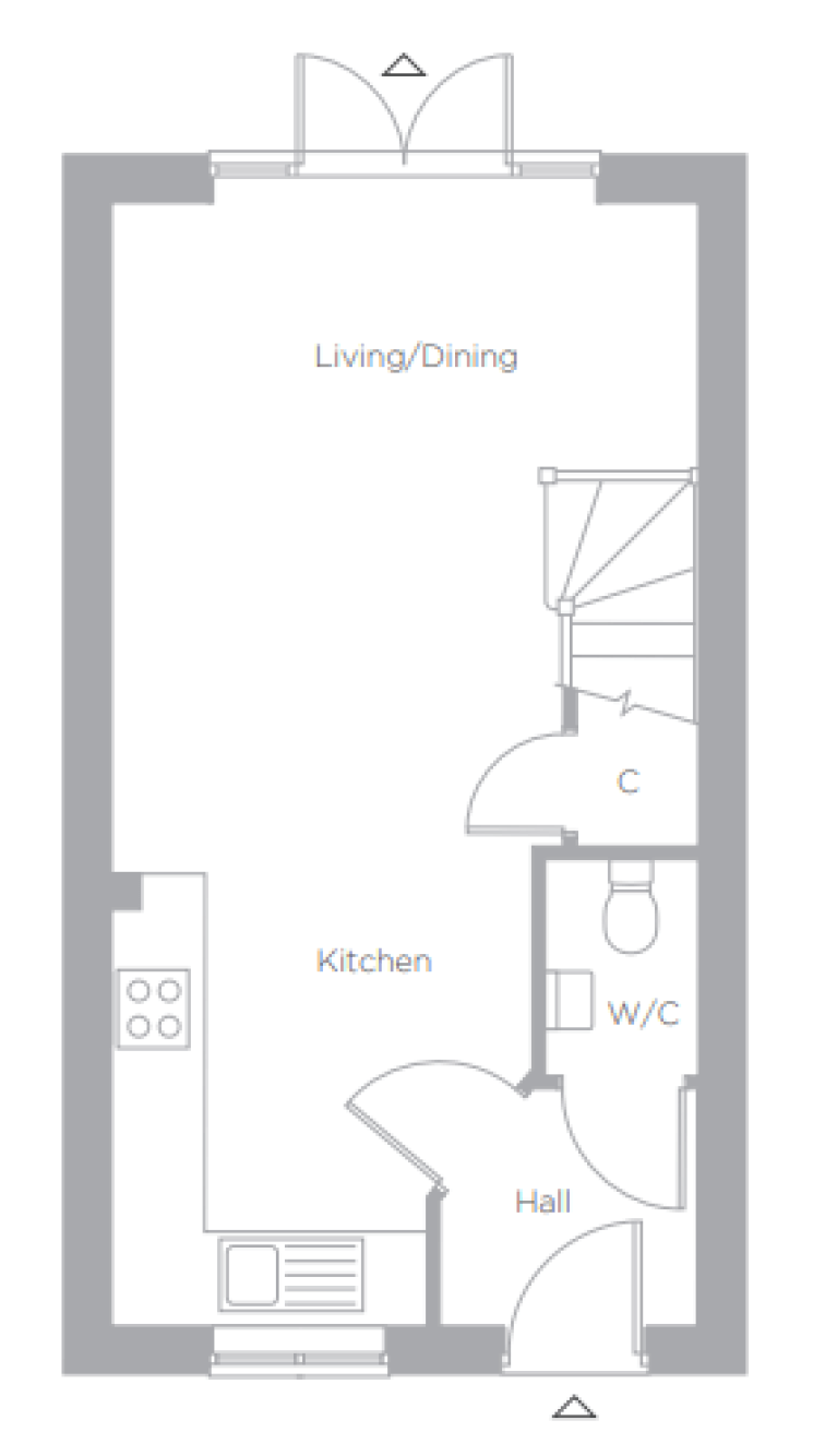 The Hawthorn Ground Floor Plan