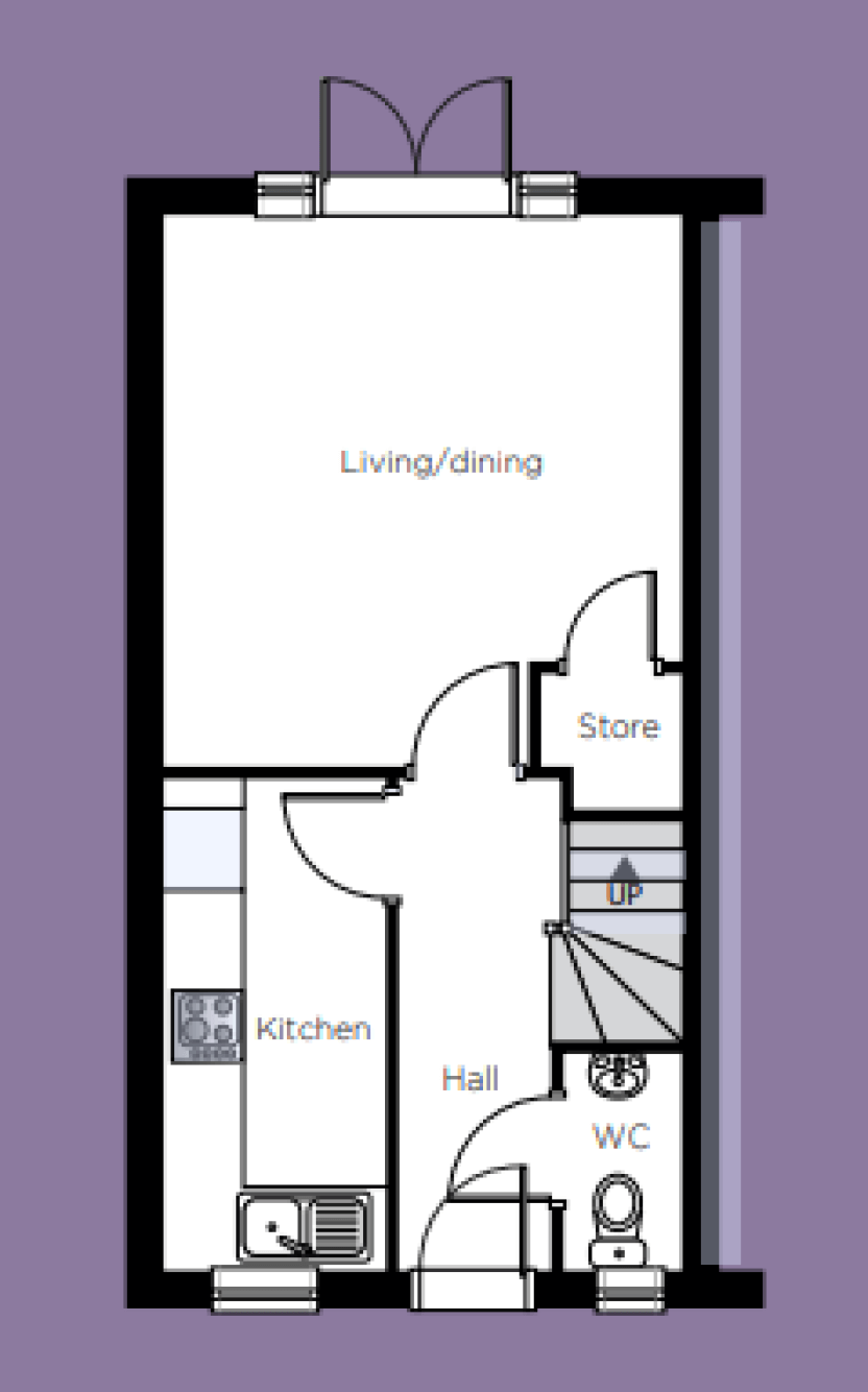 The Goadby Ground Floor Plan.