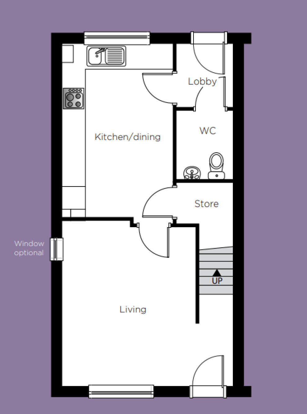 The Lincoln Ground Floor Plan.