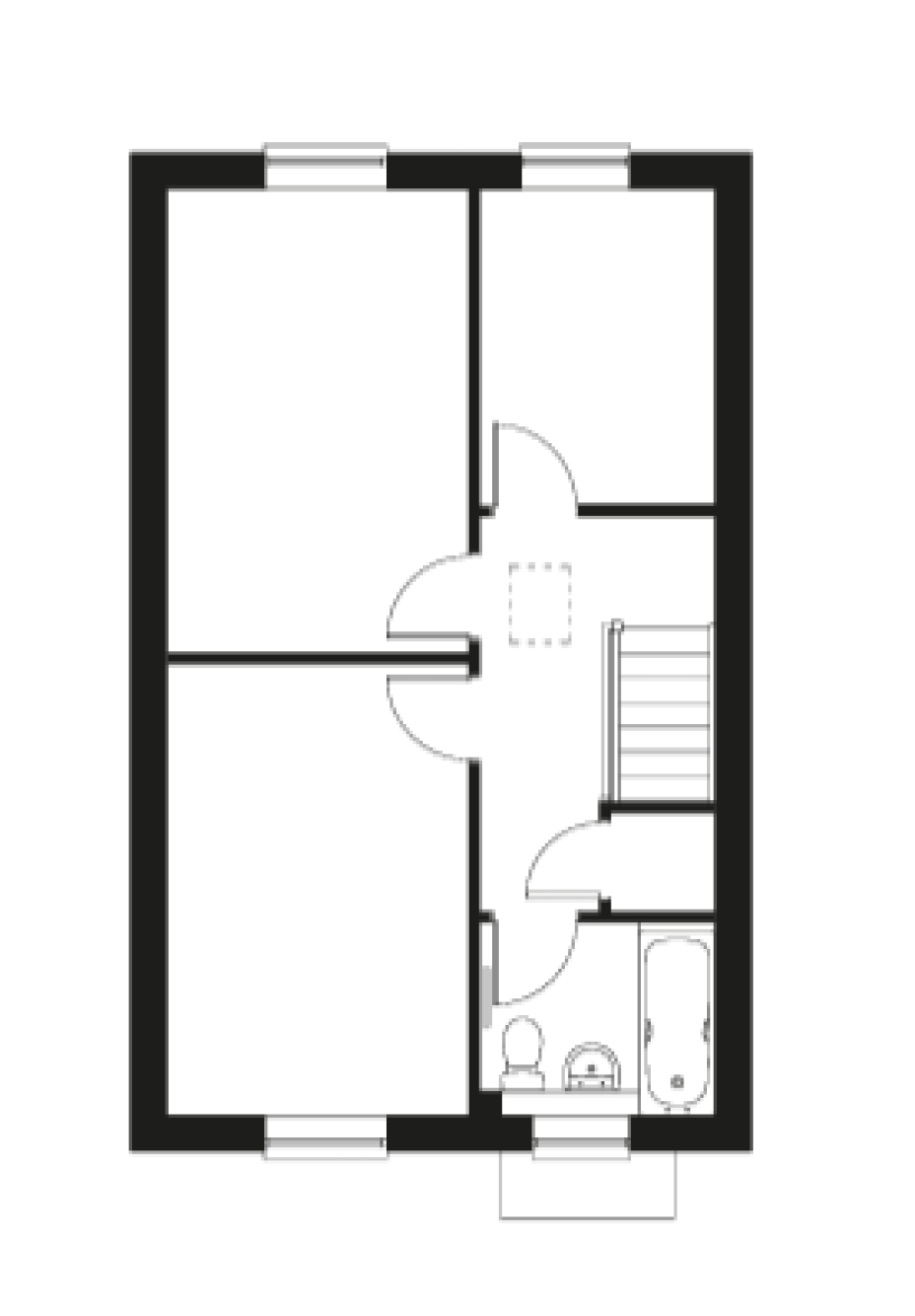 The Foxglove First Floor Plan.