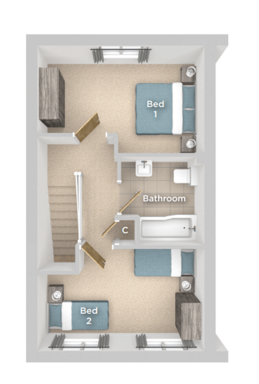 The Maple First Floor Plan