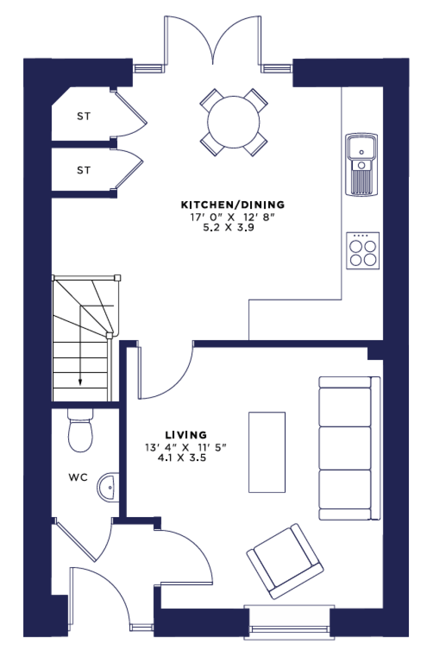 The Willowmere V1 Floor Plan GF