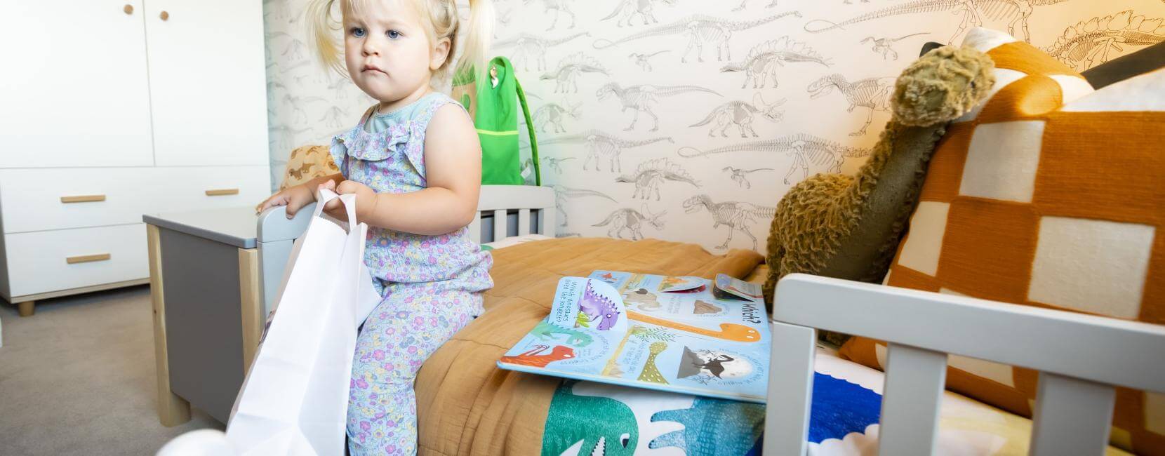 Child Playing in Show Home