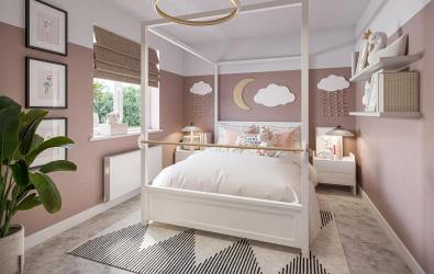 Children's Bedroom Internal CGI for The Spires Show Home