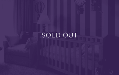 an image of a nursery, with a purple overlay and text that says sold out