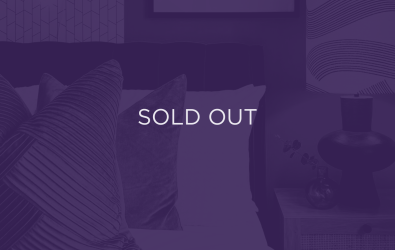 an image of cushions, with purple overlay and text that says sold out