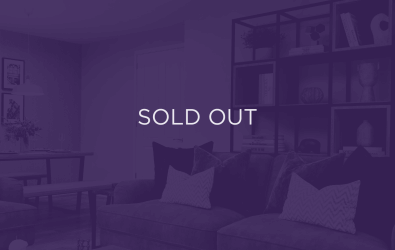 an image of a living room, with a purple overlay and text that says sold out