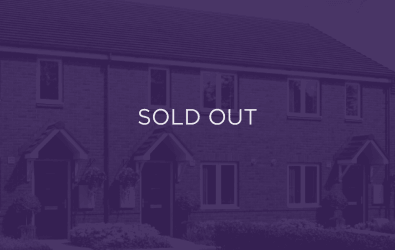 an image of a home in Lacefields, purple overlay with text that says sold out