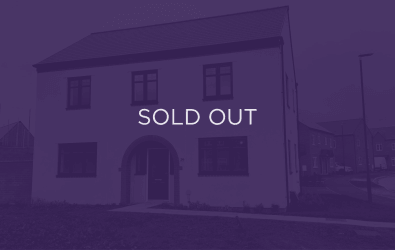 an image of a home in Twigworth Green, purple overlay with text that says sold out