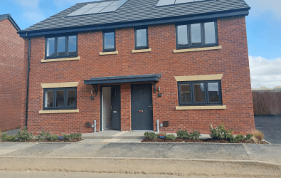 External shot of The Tilman house type at The Grange development in Desborough