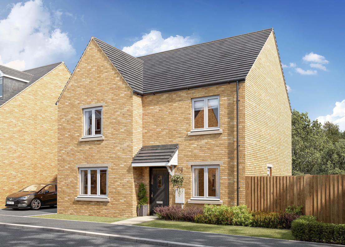 External CGI of home at The Falcons development in Carterton