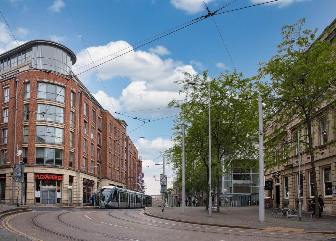 Tram in Nottingham