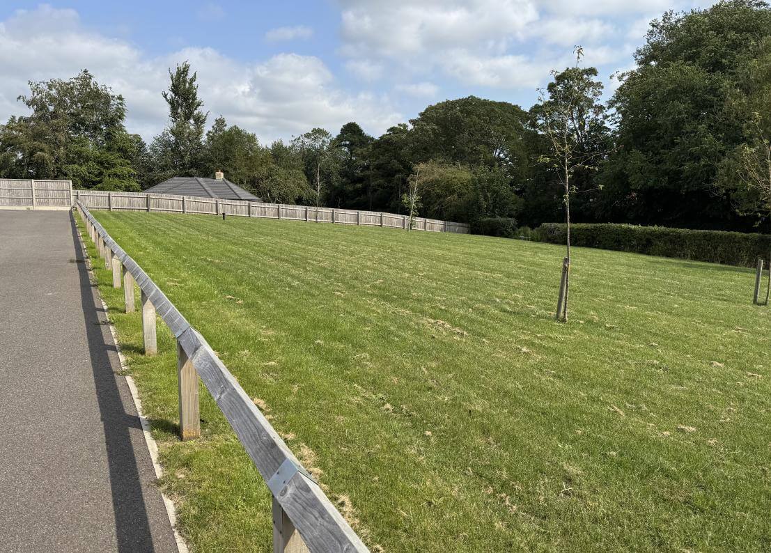 Green opposite property